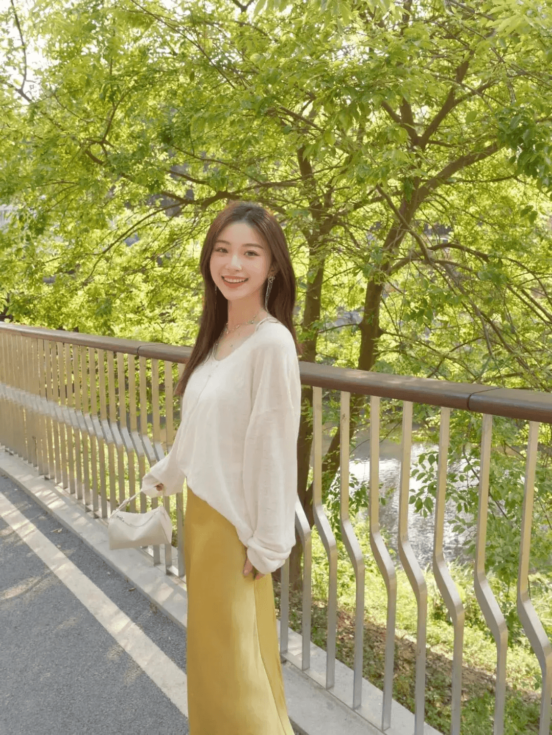 Bench Feet Crossed Hair