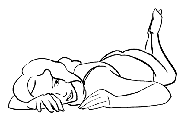 Lying Face Down Head to Camera