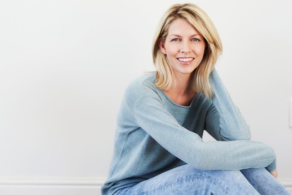 Sitting on Floor Leaning Forward