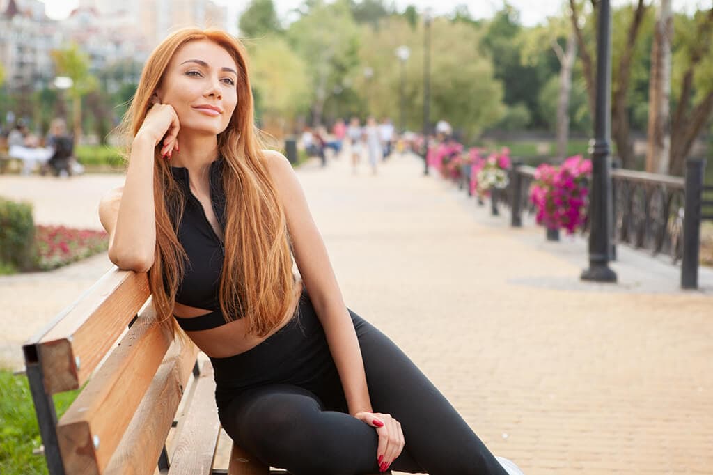 Sitting with One Leg Bent