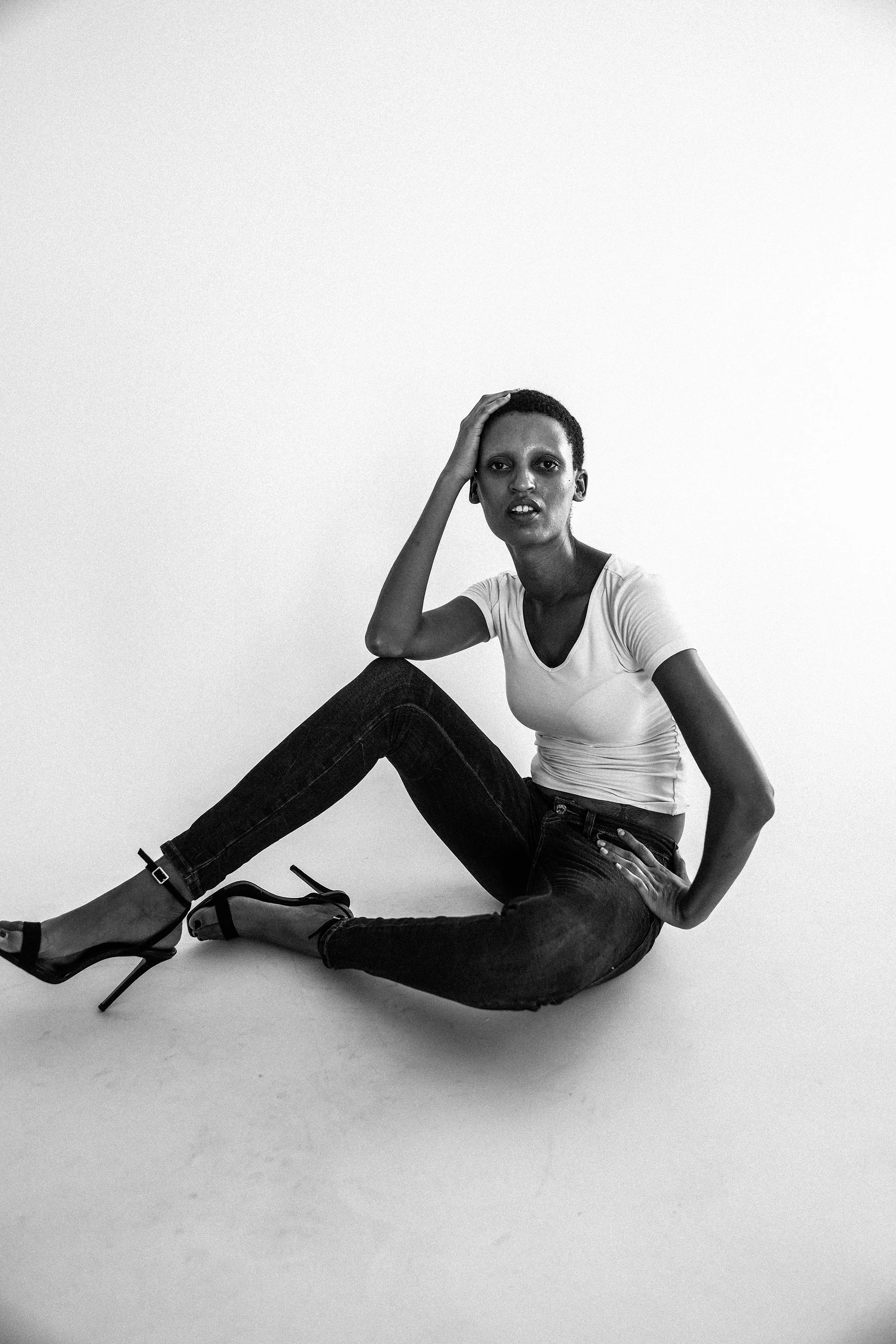 Sitting Elbow on Knee